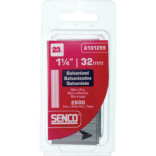 Senco 1-1/4 In. 23-Gauge Galvanized Pin Nail (2600 Ct.)