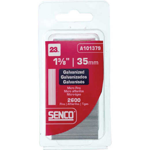 Senco 1-3/8 In. 23-Gauge Galvanized Pin Nail (2600 Ct.)