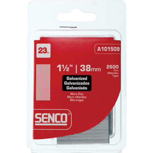 Senco 1-1/2 In. 23-Gauge Galvanized Pin Nail (2600 Ct.)