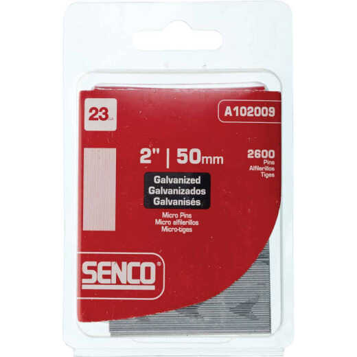 Senco 2 In. 23-Gauge Galvanized Pin Nail (2600 Ct.)