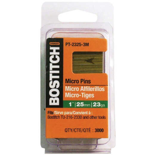 Bostitch 1/2 In. 23-Gauge Coated Pin Nail (3000 Ct.)