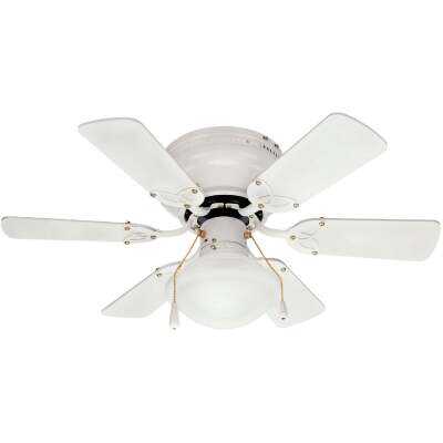 Home Impressions Twister 30 In. White Ceiling Fan with Light Kit