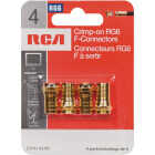 RCA Heavy Duty Coaxial F-Connector (4-Pack) Image 2