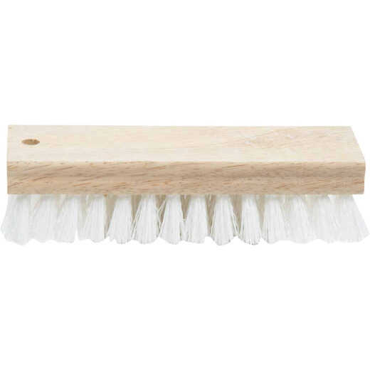 Do it 7-1/4 In. Crimped White Polypropylene Bristle Hardwood Scrub Brush