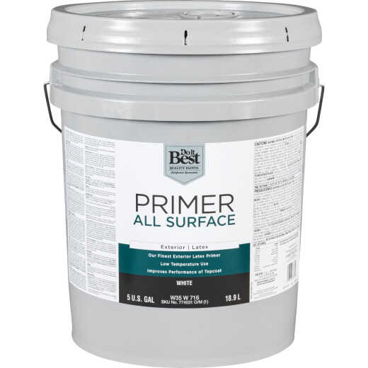 Do it Best White All Surface Exterior Primer, 5 Gal.