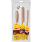 Purdy XL 1 In. Angle, 1-1/2 In. Angle, 2 In. Flat Trim Polyester-Nylon Paint Brush Set (3-Pack) Image 6